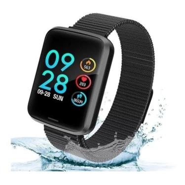 Imagem de Smart Watch Feminino Oled P70 + Duas Pulseiras Preto