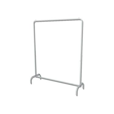 Imagem de Arara Desfile Simples Dobravel 1,20x1,70m Retro Branco