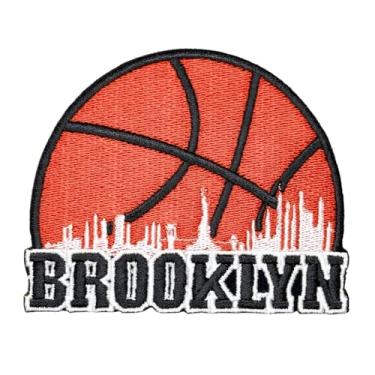 Imagem de Siam Accs Fãs de basquete Brooklyn City logotipo bordado nacional fã de basquete time favorito ferro em costura para roupas, mochilas, jeans, motocicleta, jaquetas personalizadas, chapéus, bolsas