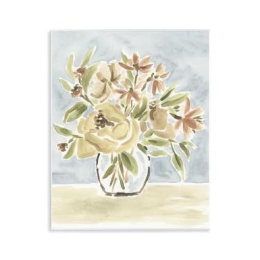 Imagem de Stupell Industries Design de arte de placa de parede de buquê de bangalô silencioso por June Erica Vess, 28 x 35 cm