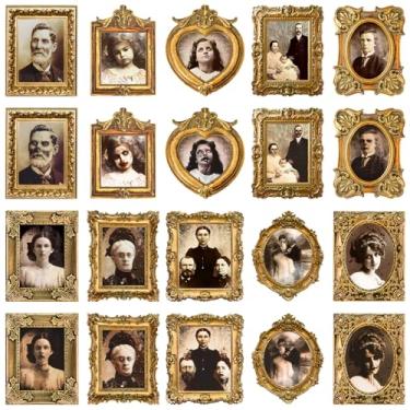 Imagem de Piklodo 20 Peças Decorações De Halloween Para Interiores, Retratos Assustadores Em 3D, Fotos Terror, Molduras, Pôsteres Móveis, Decoração Mansão Mal-Assombrada Gótica, Retrato Parede, Castelo, Casa,