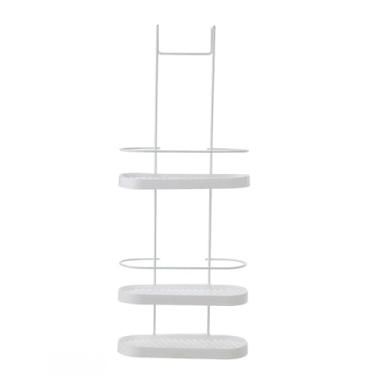 Imagem de Suporte de Banheiro Shampoo Para Box 3 Andares Sem Furo e Não Enferruja