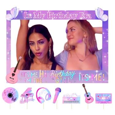 Imagem de LaVenty Adereços De Cabine Fotos Para Festa Aniversário Iridescentes Moldura Sou Eu Oi, A Garota Assine Meus Suprimentos Legais Da Era Supplies, -Eua-591