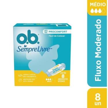 Imagem de Absorvente Interno O.B Sempre Livre Procomfort Médio 8 Unidades - JOHN