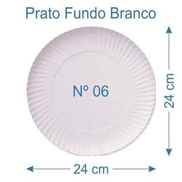 Imagem de 10 Prato de Bolo Salgado Fundo Branco Nº6 - AAZ