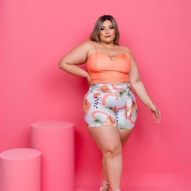 Imagem de Conjunto Plus Cropped e Short Alfaiataria - Cris Modas