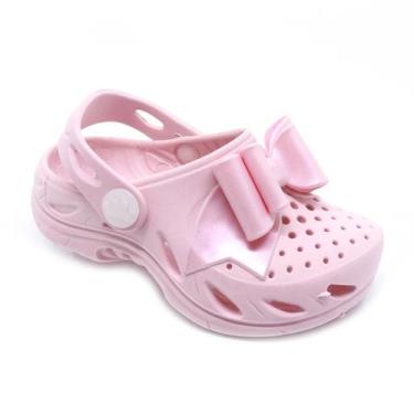 Imagem de Babuche Infantil Plugt Ventor Baby Laço Rosa Leve Confortável e Antide