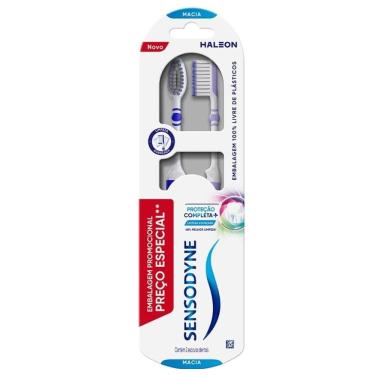 Imagem de Kit Escova De Dente Sensodyne Proteção Completa Macia 2 Unidades