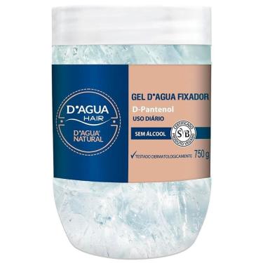 Imagem de Gel Fixador D`Agua Natural Hair com Provitamina B5 D-Pantenol Sem Álcool 750g