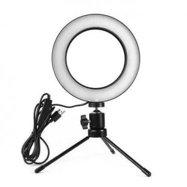 Imagem de Ring Light Led Iluminador Mesa Tripé 6 Polegada 16Cm - Ky