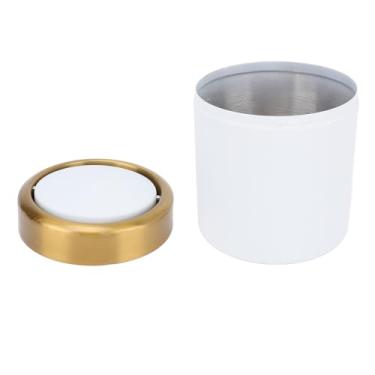 Imagem de Generic Lixeira de Mesa, Lata de Lixo de Aço Inoxidável para Sala de Estar, Cozinha e Escritório (Branco)