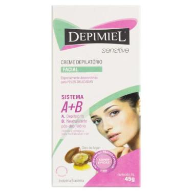 Imagem de Creme Depilatório Facial Depimiel Sensitive Sistema A + B 45g