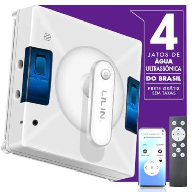Imagem de Lilin YW509 Robô de Limpeza de Janelas com Quatro Bicos Ultrassônicos, Bivolt, Design Compacto, Sistema de proteção multinível, Planejamento inteligente de caminho, 3 modos de limpeza, Do Brasil