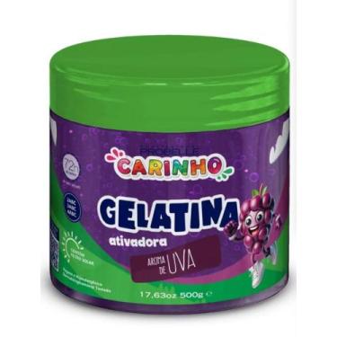 Imagem de Gelatina Ativadora Uva Carinho Infantil - 500G. Probelle