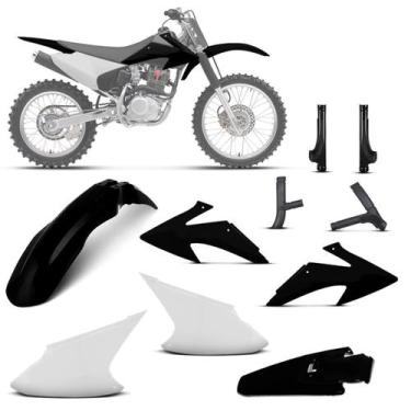 Imagem de Kit Plástico Crf 230f 2008 À 2014 - Pro tork, Preto