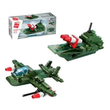 Imagem de Keepplay Bloco de Montar Navio de Patrulha Combo TransCollector Militar