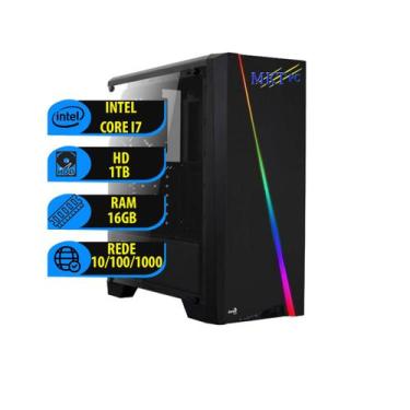 Imagem de Pc Gamer Rgb Completo I7 3.4ghz 16gb 1TB 500w - mktpc info