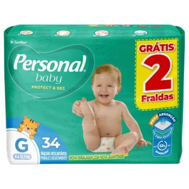 Imagem de Fralda Personal Personal Protect e Sec G  Leve 34 Pague 32 Unidades