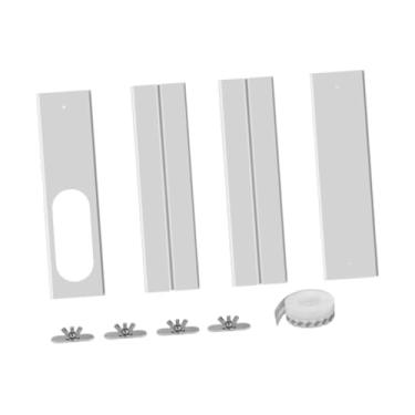 Imagem de Wswqop Kit de janela para ar condicionado portátil, vedação de janela para ar condicionado ajustável para mangueira de exaustão de dutos, kit de ventilação