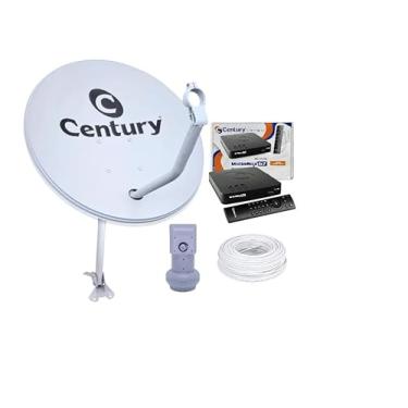 Imagem de Kit Completo Century Receptor Midiabox B7 C/Antena Ku 60cm