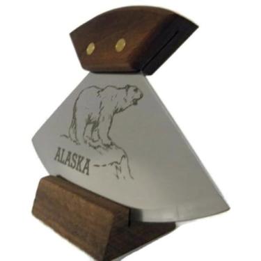 Imagem de Boneco de nogueira de 15,24 cm com faca polar de urso