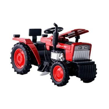 Imagem de predolo 1:32 Modelo de Trator de Fazendeiro Brinquedo de Veículo Fundido Brinquedo Educacional Ferramenta de Simulação de Carro de Fazenda Pequeno Carro de Fa, Vermelho, Tamanho real