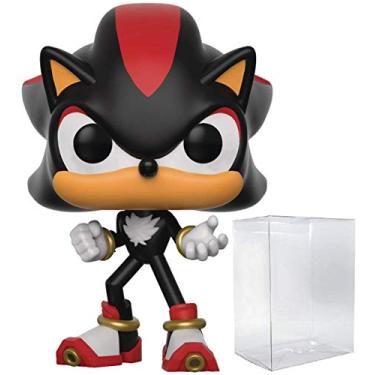 Imagem de Sonic The Hedgehog – Boneco Funko Pop! de vinil (conjunto com capa protetora Pop Box compatível)