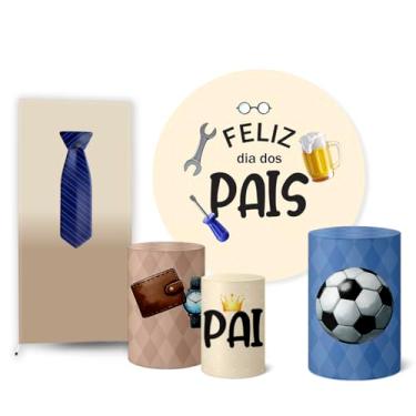 Imagem de Trio Capas Cilindro + Painel Sublimado + Lateral Dia dos Pais (K2PAI0025)