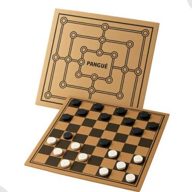 Imagem de Jogo de Dama e Trilha 2 em 1 Tabuleiro de Madeira Sports Mania, Preto