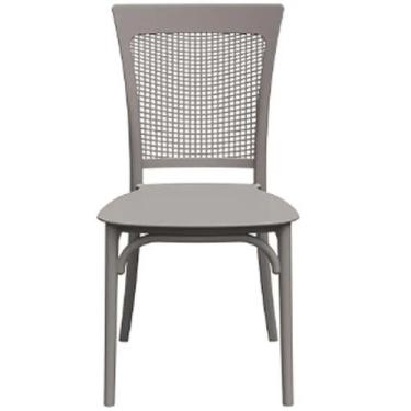 Imagem de Cadeira Robust Palha Forte Plástico Cor Nude - Estrela Móveis