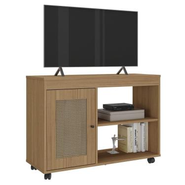 Imagem de Rack Para TV 42 Pol 1P 91 cm Com Rodízios Carvalho ARLY