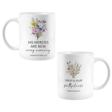 Imagem de JRTW Caneca cristã, versículo bíblico floral xícaras de café cerâmica, presentes religiosos cristãos para mulheres, presentes baseados na fé, versículos bíblicos, caneca de café para mulheres