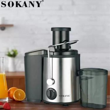 Imagem de Espremedor Elétrica Juicer Suco Frutas E Legumes 800w Inox Portátil - 