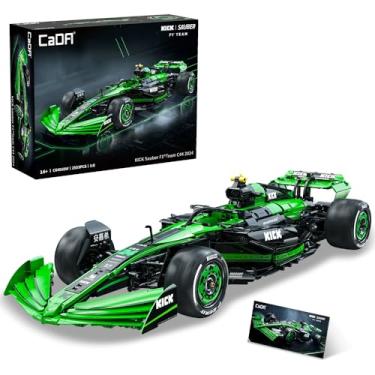 Imagem de CaDA C64010W Kick Sauber F1 Team C44 Racing Building Set,MOC 1:8 F1 Building Block Car,Formula 1 Championship Super Car Model for Adults (2553pcs)