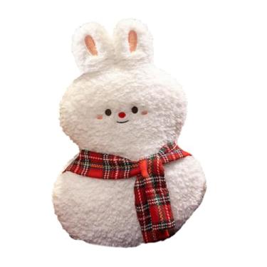Imagem de WeiLaiKeQi Almofada de Natal Almofada de Costas Boneca de Desenho Animado Confortável Estatueta de Pelúcia Brinquedo de Pelúcia Almofadas de Sofá para Sofá Sala, Coelho