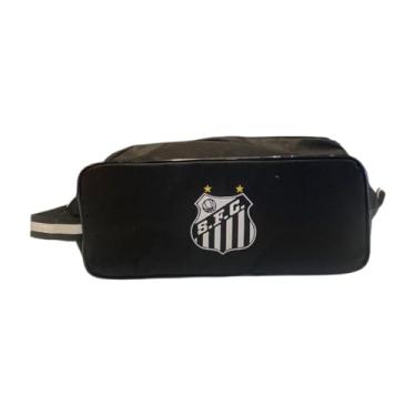 Imagem de Porta Chuteira Santos Futebol Clube Oficial Preto Licenciada (Porta Chuteira, Preta, 40x17x17)