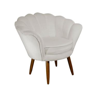 Imagem de Poltrona Decorativa Pétala Bege