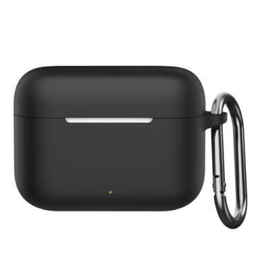 Imagem de USTIYA Capa para fones de ouvido Realme Buds T200 sem fio, capa de proteção de silicone macio de corpo inteiro com chaveiro, acessórios para fone de ouvido Funda Carcasa