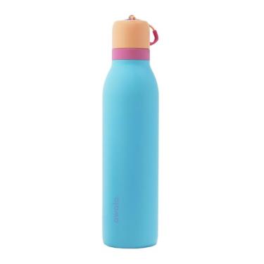 Imagem de Owala FreeSip Twist - Aço inoxidável - 680 g - Bronzeado/Azul em flor