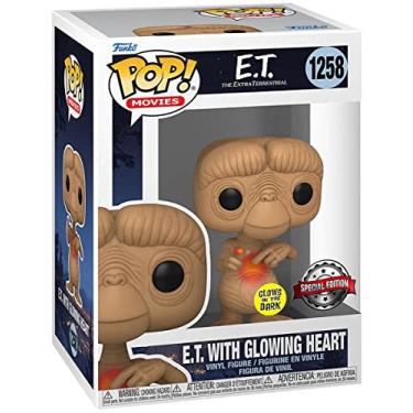Imagem de Funko Pop! Filmes: E.T. 40º - E.T. com - Coração que brilha no escuro - E.T. O Extraterrestre - Boneco de vinil colecionável - Ideia de presente - Mercadoria oficial - Brinquedos para crianças e