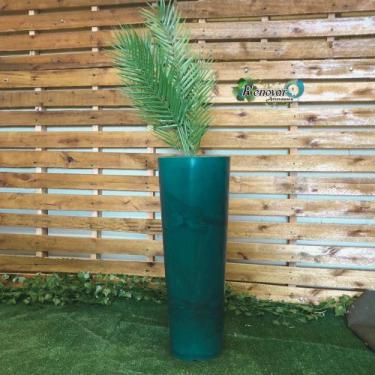 Imagem de Vaso De Planta Cone Ibiza Decorativo Marmorizado Polietileno - Renovar