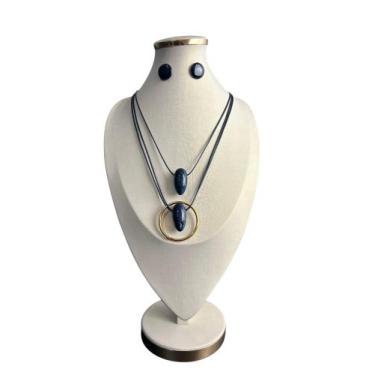 Imagem de Colar feminino kit com brinco sofisticado elegante presente - MLBpel, 