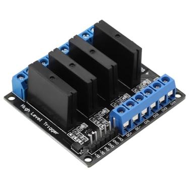 Imagem de Módulo de relé de Estado Sólido de 4 Canais, Corpo Pequeno, Desempenho Estável, Gatilho de Alto Nível AC-DC 5V, Fusível 2A