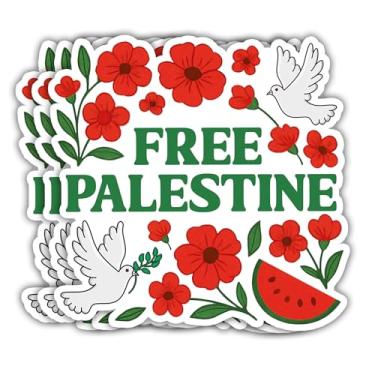 Imagem de VOTANTA (3 peças, 7,6 cm) - Adesivo Palestina grátis, adesivos I Stand with Palestine, decalques de protesto político, decoração de presentes árabes árabes palestinos para laptops, telefones, garrafas