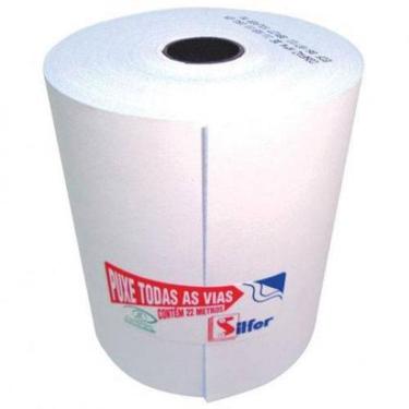 Imagem de Bobina Pdv 76X22 2 Vias Caixa Com 10 Bobinas Silfer