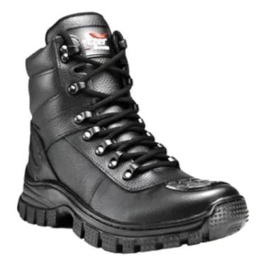 Imagem de Bota Coturno Couro Militar Motociclista Pedaleira Adventure (Preta, BR, Adulto, Numérico, 40)