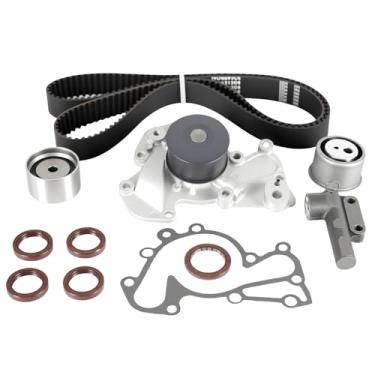 Imagem de Autodevil Kit de correia dentada bomba de água 2,7L apto para Sportage Tucson 2005-2009 para Optima Sonata Santa Fe 2001-2006, 2,5L para Sonata 99-01 Motor Time Parts TBK315-GMB WP146-2040