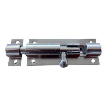 Imagem de Ferrolho Trinco Porta Portão Alumínio Brilhante 3 Polegadas - KMP