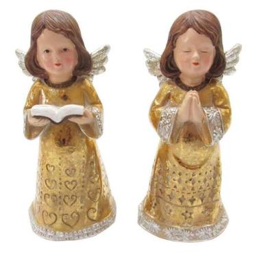 Imagem de Jogo 2 Anjos Dourado 18Cm - Xiamen Yiminxing