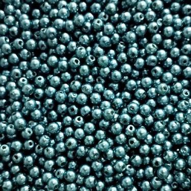 Imagem de PÉROLA DE ABS LISA Nº 04 20G PEROLA 4MM - IMPORTAÇÃO, Azul petróleo